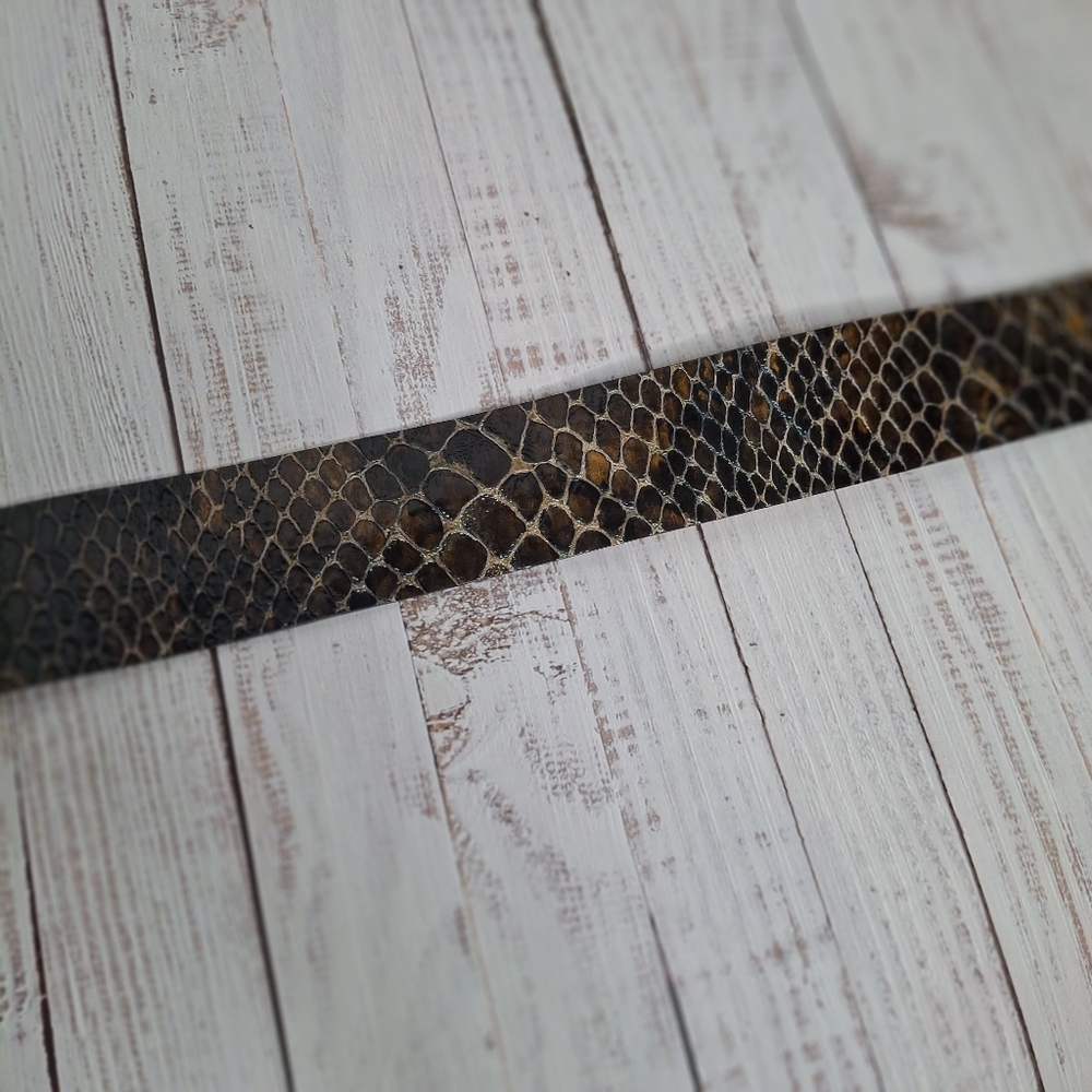 Banana Republic Python Print Genuine Italian Leat… - image 7